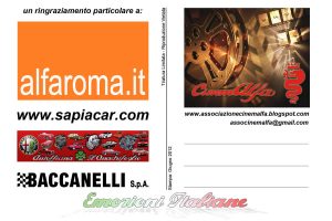 emozioni italiane cartoline cinemalfa associazione alfisti alfa romeo cinema italia