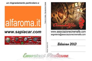 emozioni italiane cartoline cinemalfa associazione alfisti alfa romeo cinema italia