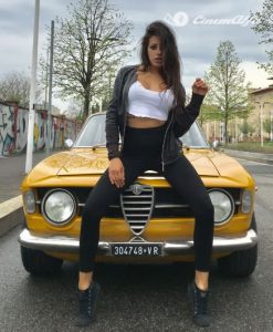 luca desirio alfa romeo GT 1300 Junior giallo ocra 1968 cinemalfa 2017 associazione cinemalfa alfa romeo alfisti italia