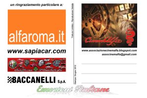 emozioni italiane cartoline cinemalfa associazione alfisti alfa romeo cinema italia