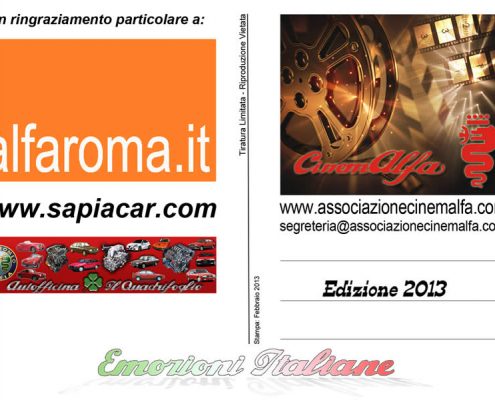 emozioni italiane cartoline cinemalfa associazione alfisti alfa romeo cinema italia