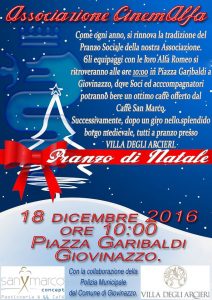 pranzo di natale 2016 area sud italia cinemalfa associazione cinema italia alfa romeo alfisti