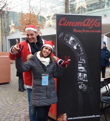 Foto evento solidale "Il giorno di Babbo Natale" a Treviglio - 11 dicembre 2016 cinemalfa associazione cinema italia alfa romeo alfisti